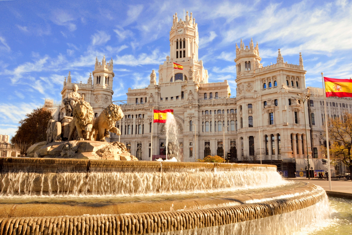 Fuente de Cibeles en Madrid, España