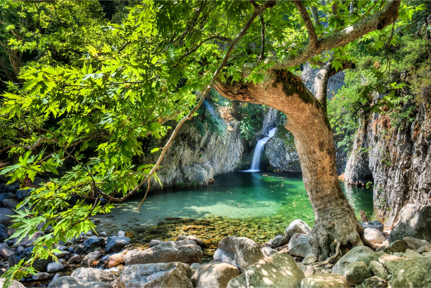Cascada Mikres Vathres en Samothraki